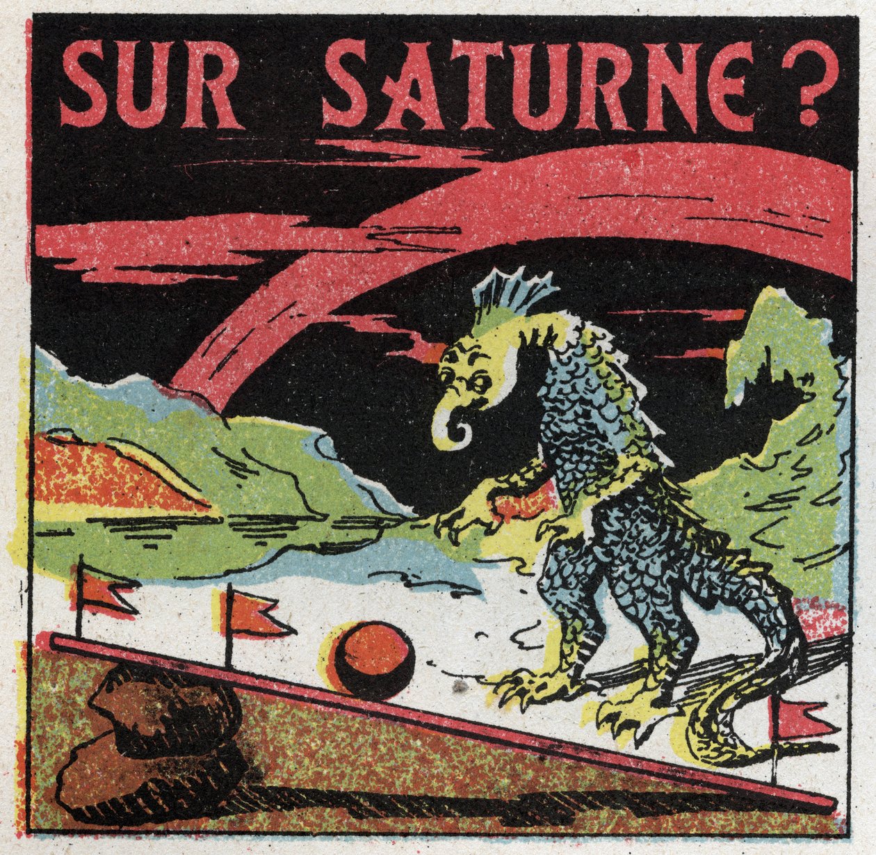 Grace: míra hmotnosti na Saturnu. Anonymní ilustrace z roku 1925. Soukromá sbírka. od Anonymous Anonymous
