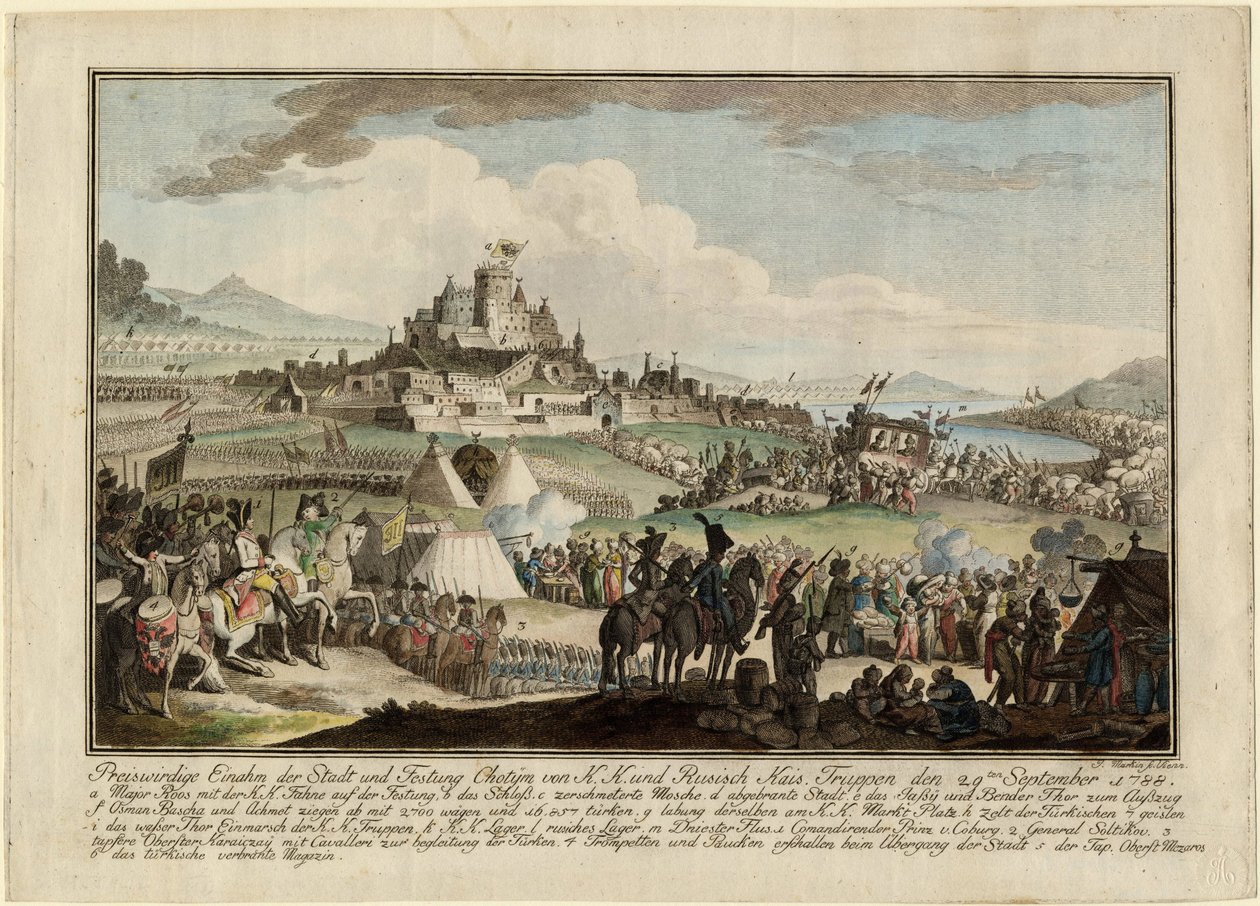 Guerre russo-turque de 1787-1792 - Dobytí Chotyně ruskou armádou 29. září od Anonymous Anonymous