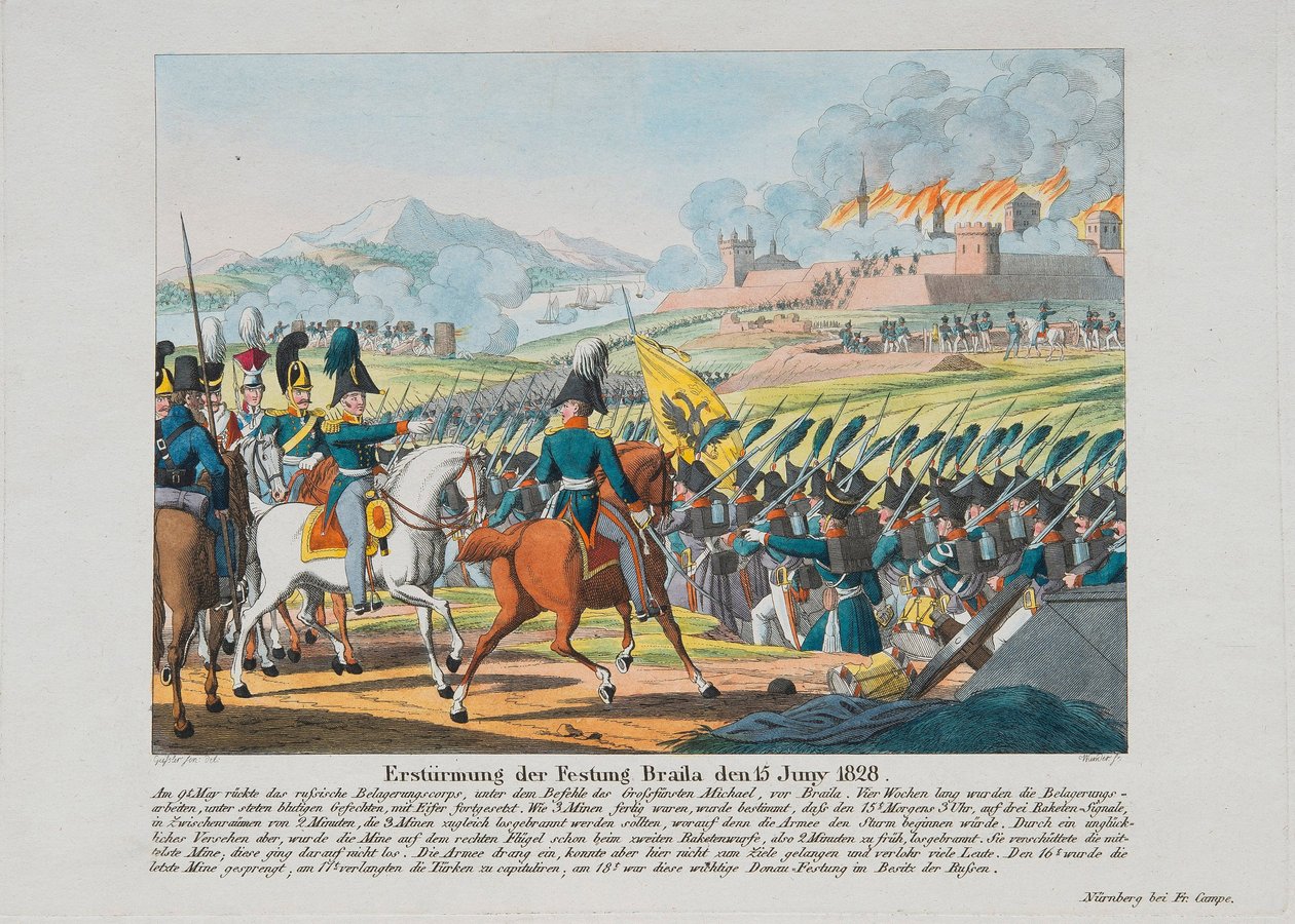 Guerre russo-turque de 1828-1829 – Útok na pevnost Brailov 15. června od Anonymous Anonymous