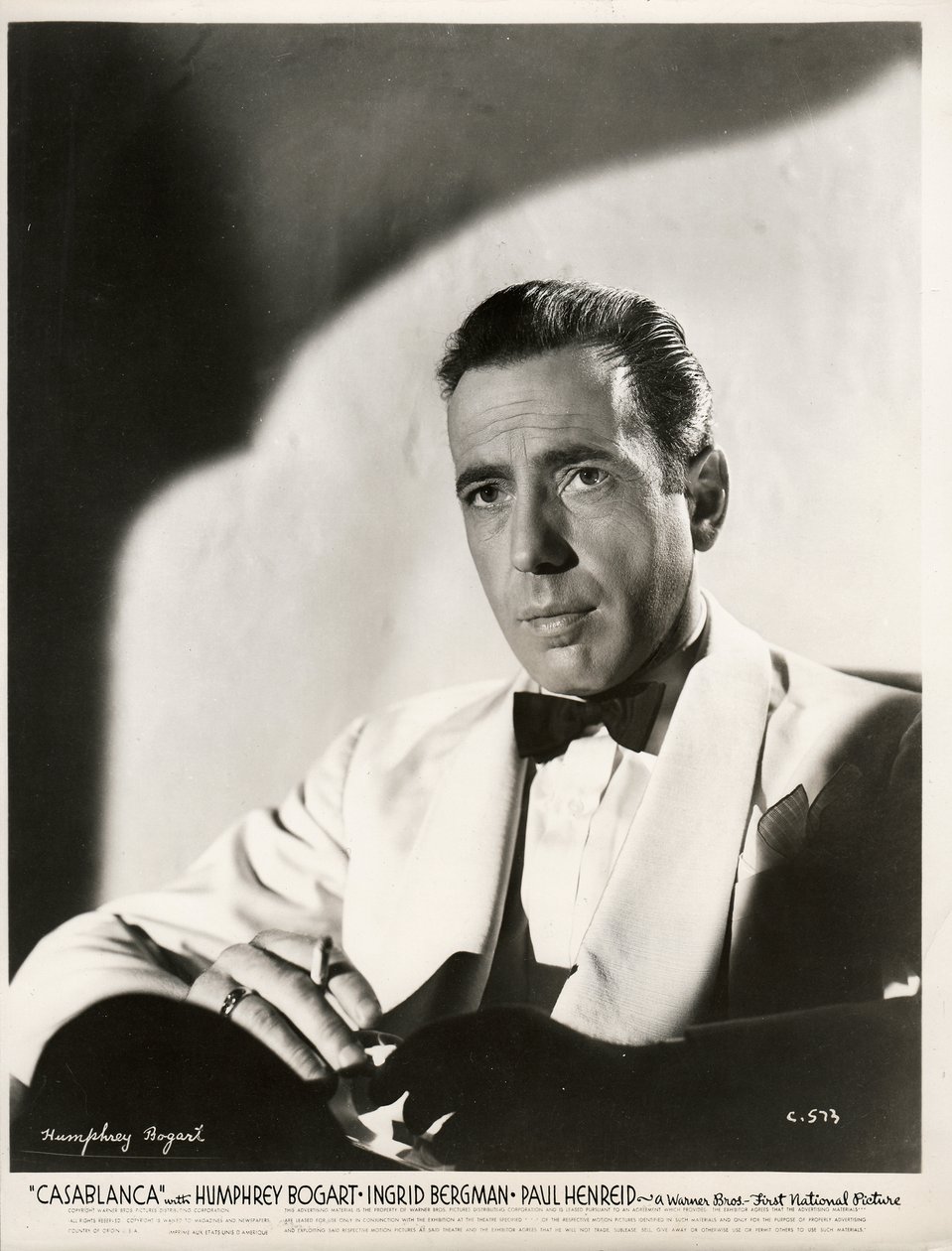 Humphrey Bogart (1899-1957) ve filmu Casablanca od Michaela Curtize par Anonymous od Anonymous Anonymous