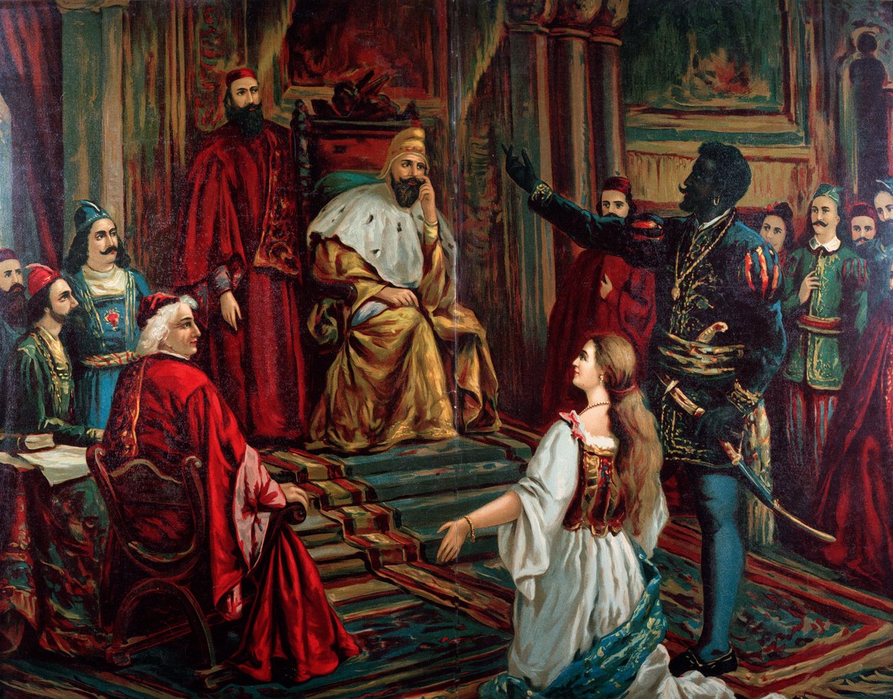 Ilustrace Otello opery od Giuseppe Verdiho od Anonymous Anonymous