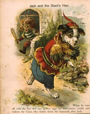 Jack a obří slepice, Anonymní ilustrace z Jack & the Beanstalk od Anonymous Anonymous
