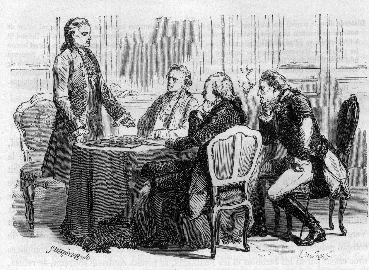 Jacques Mallet du Pan 1749-1800 – švýcarský novinář a politický propagandista na frankfurtské konferenci – v roce 1792 odešel z Paříže do Německa, Ludvíkem XVI. pověřen misí ke svým bratrům a panovníkům, kteří se shlukovali proti Francii – rytina „H od Anonymous Anonymous