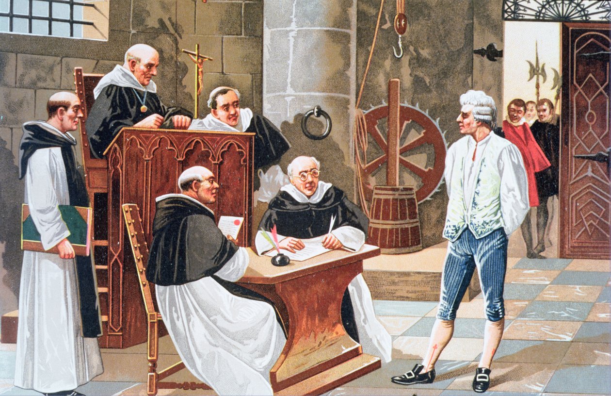 Rozsudek španělského teologa Miguela Serveta u soudu Ginebra, odsuzující ho k upálení na hranici za kacířství v roce 1553 od Anonymous Anonymous