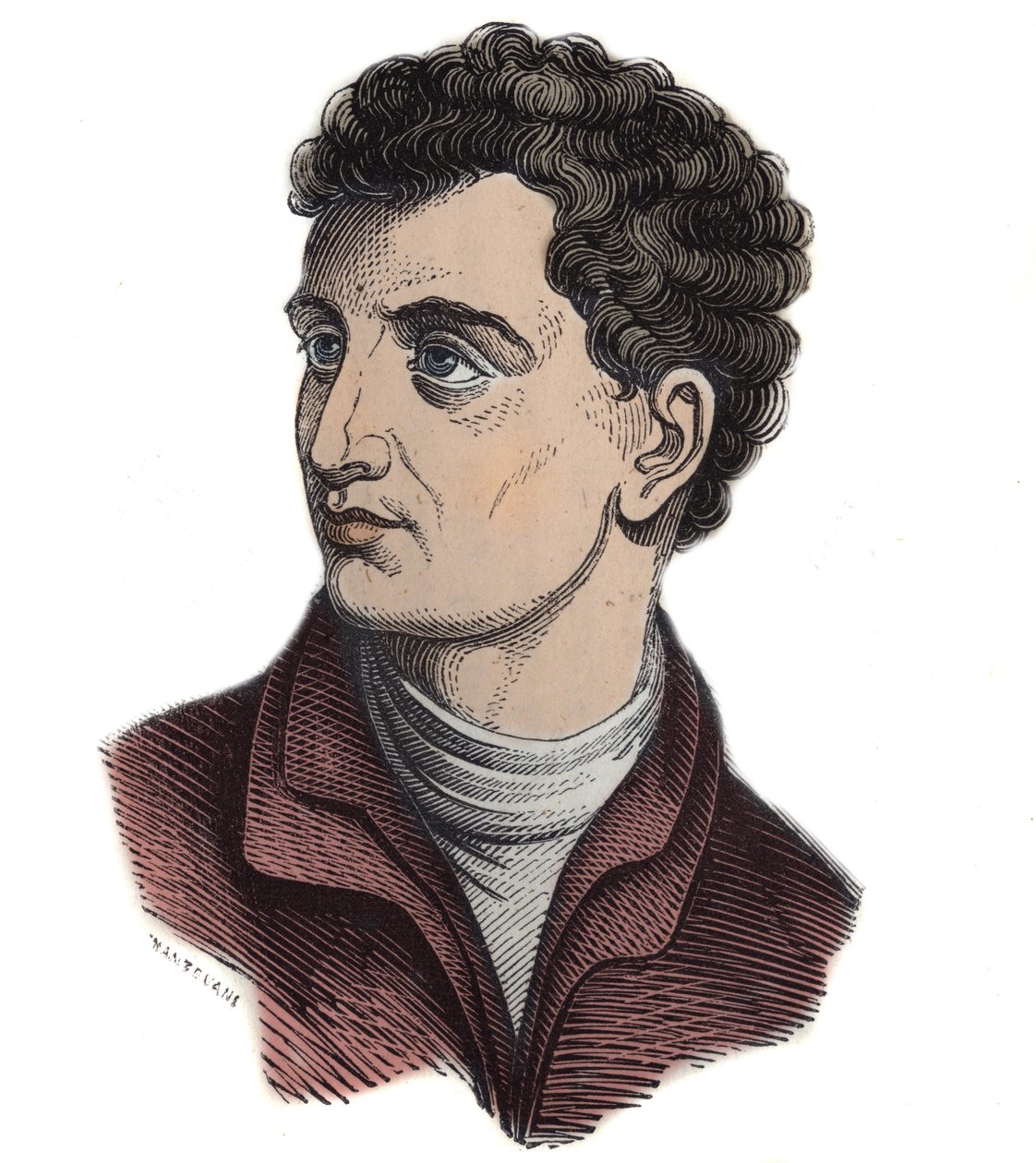 LEONE BATTISTA ALBERTI (1404-1472). Italský matematik, architekt, malíř a spisovatel. Rytí - od Anonymous Anonymous