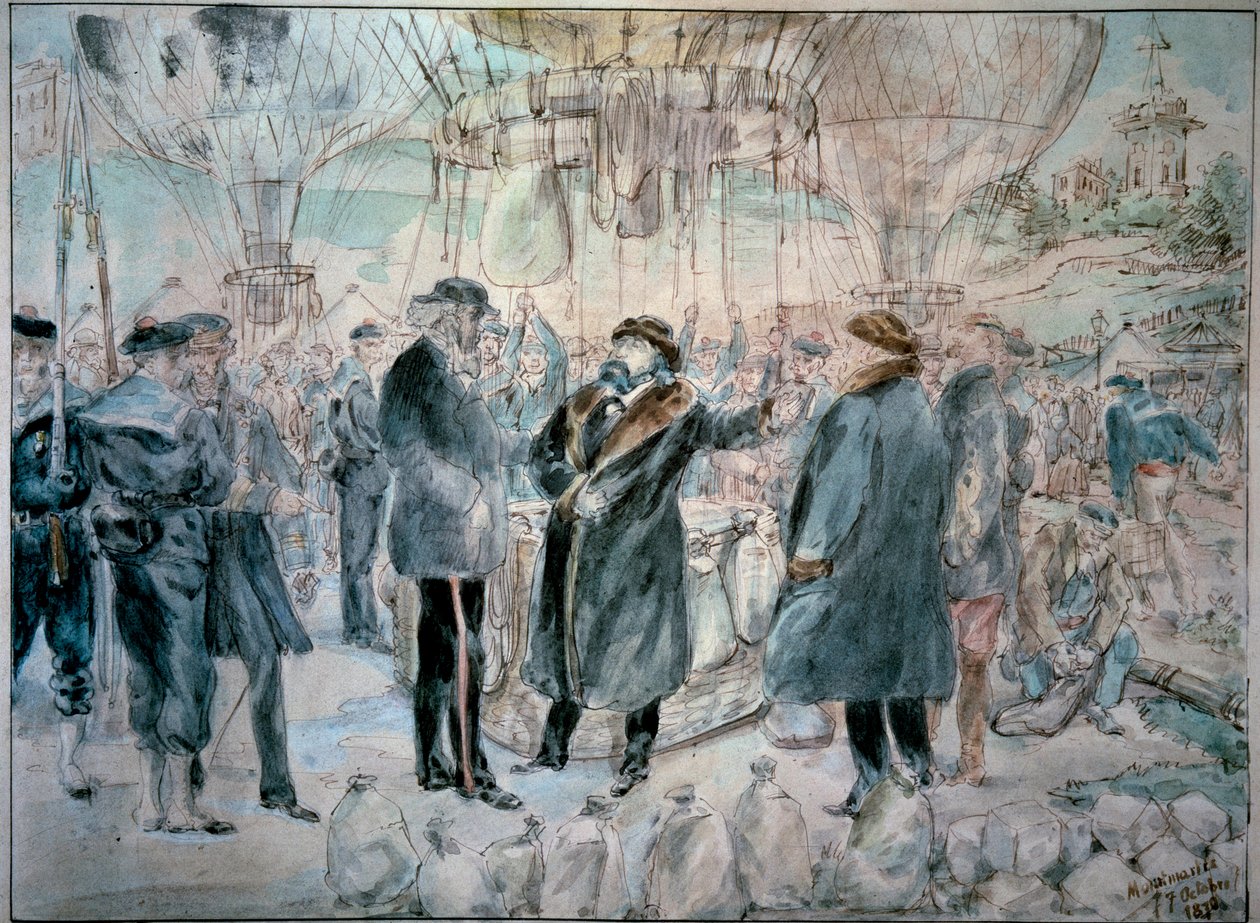 Leon Gambetta odjíždí do Tours sur l