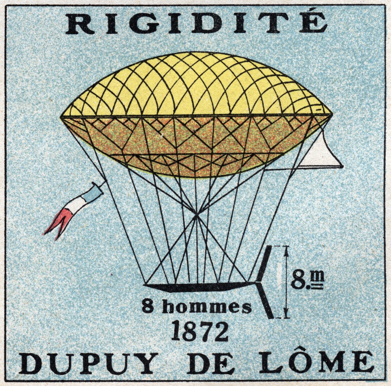 Les balloons: ballon haubanne od Henriho Dupuy de Lome (1816-1885) v roce 1872. Anonymní ilustrace z roku 1925. Soukromá sbírka. od Anonymous Anonymous