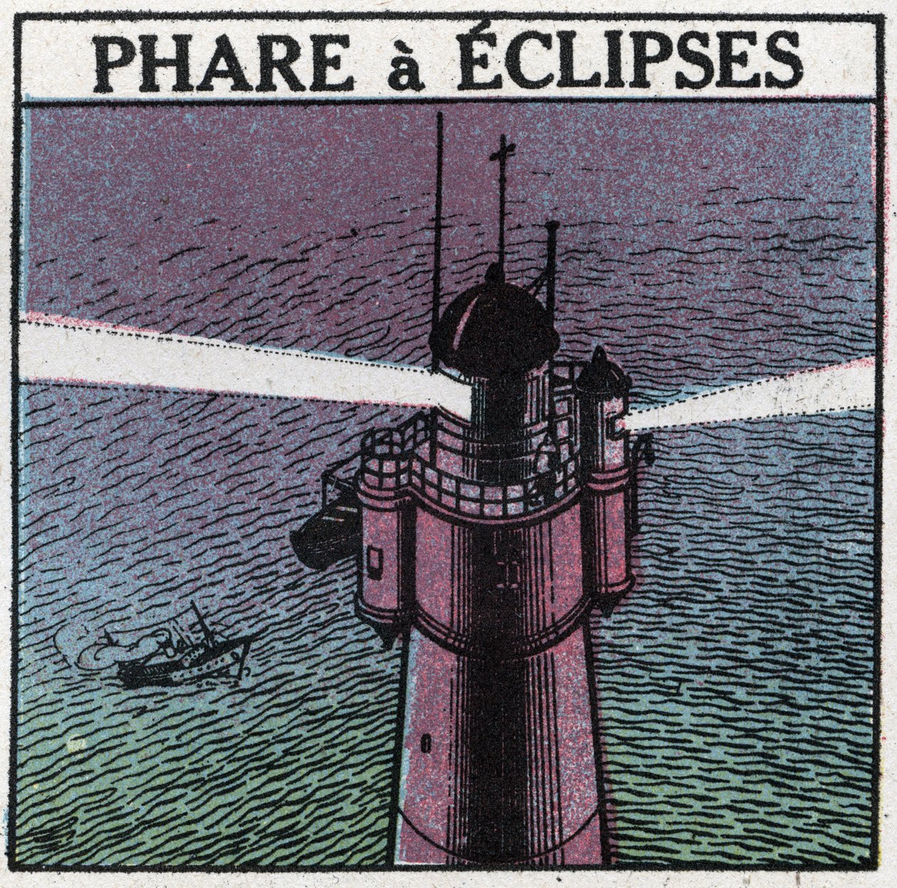 Světelné signály: Eclipses Lighthouse. Anonymní ilustrace z roku 1925. Soukromá sbírka. od Anonymous Anonymous