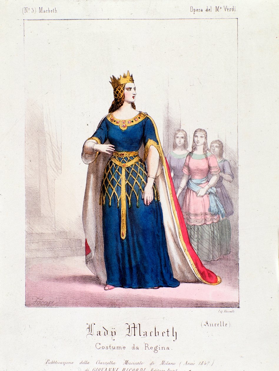 Postava královny Macbeth v opeře Macbeth od Giuseppe Verdiho od Anonymous Anonymous
