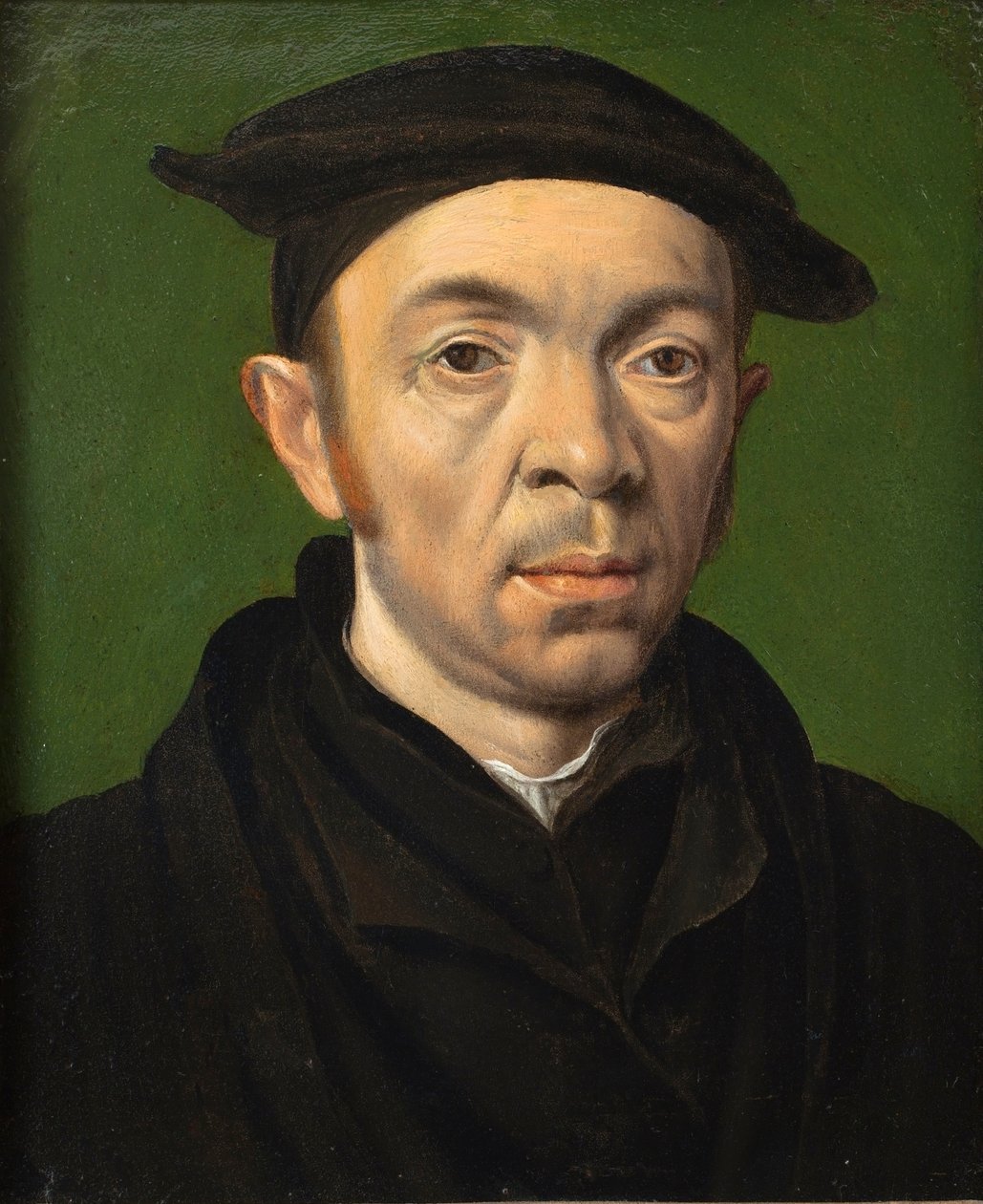 Mužský portrét, asi 1550 (olej na mědi) od Anonymous Anonymous