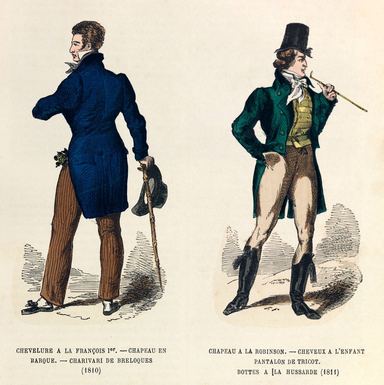 Pánské kostýmy v letech 1810 a 1811 (vláda císaře Napoleona I.) - soukromá sbírka od Anonymous Anonymous