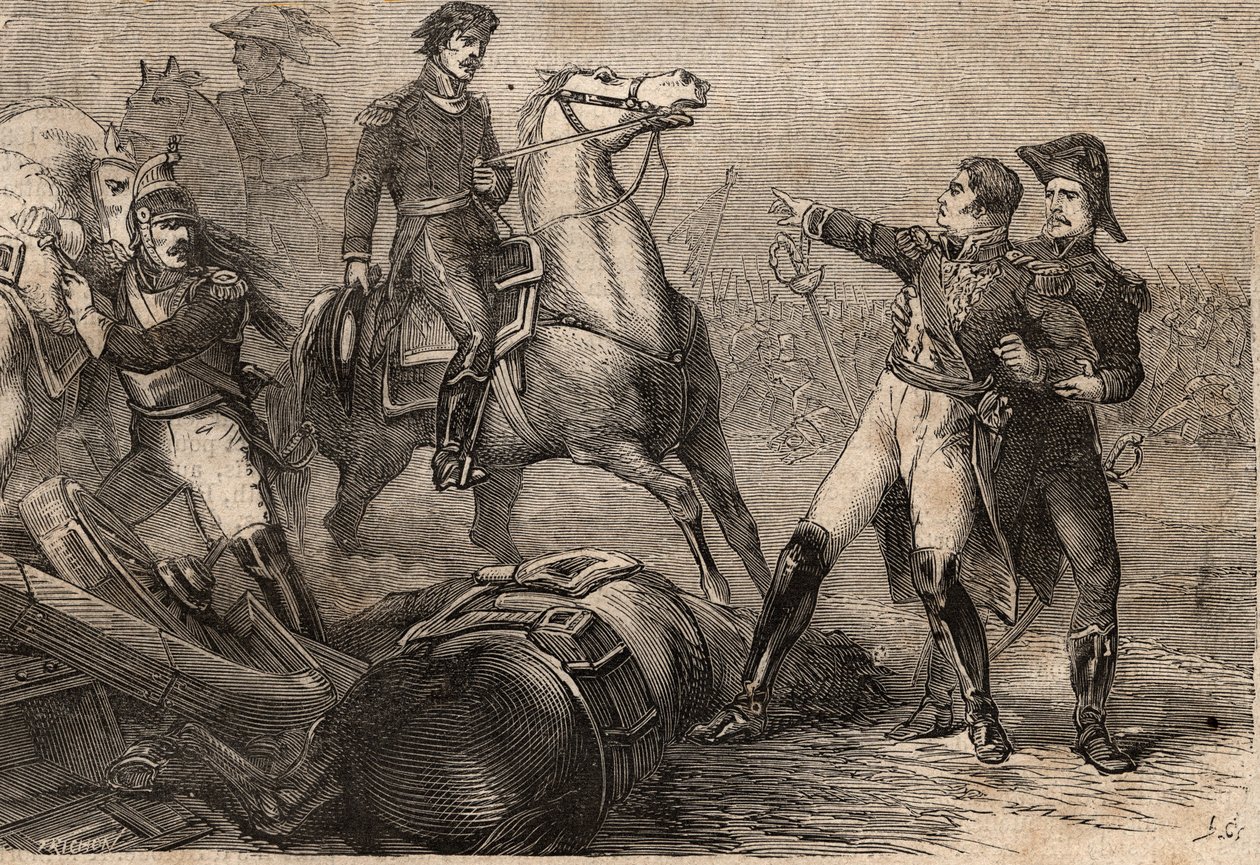 Napoleonské války 1813-15 - Bitva u Ligny (Belgie), 16. června 1815 - Smrt Jean-Baptiste Girard - La mort du general Girard. Bitva u Ligny (16. června 1815): zraněn na bojišti, generál Girard (1775-1815), repatriován do Paříže, zemřel 27. června. od Anonymous Anonymous