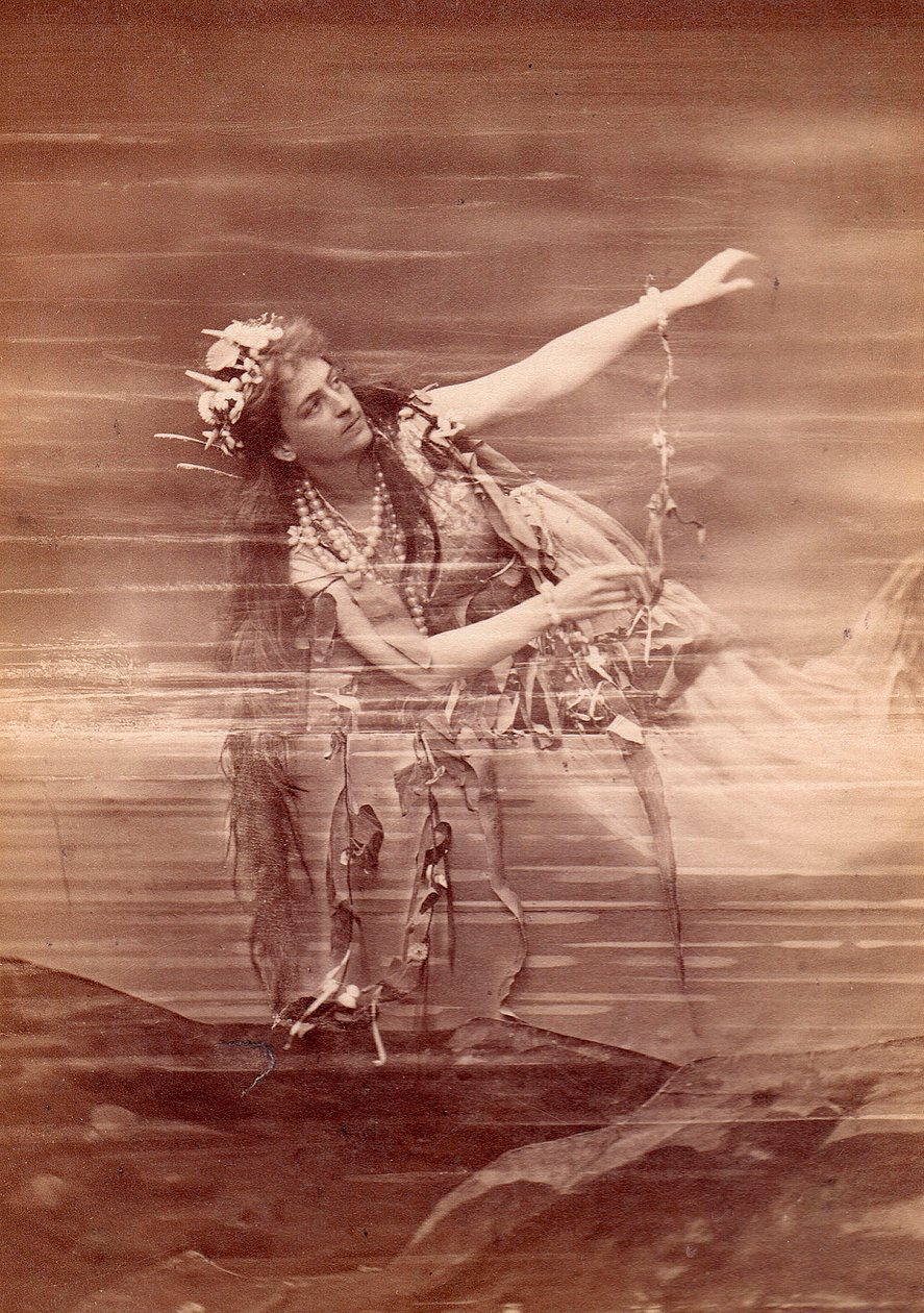 Operní pěvkyně Lilli Lehmann (1848-1929) jako Woglinde v opeře Das Rheingold od Richarda Wagnera. Bayreuth od Anonymous Anonymous