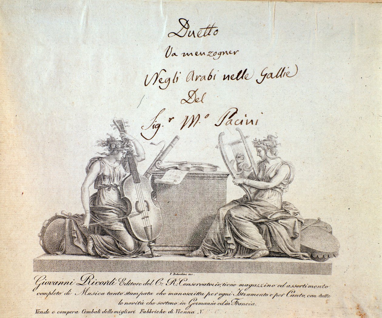 Stránka z operní série The Arabs of the Gals od G Paciniho od Anonymous Anonymous