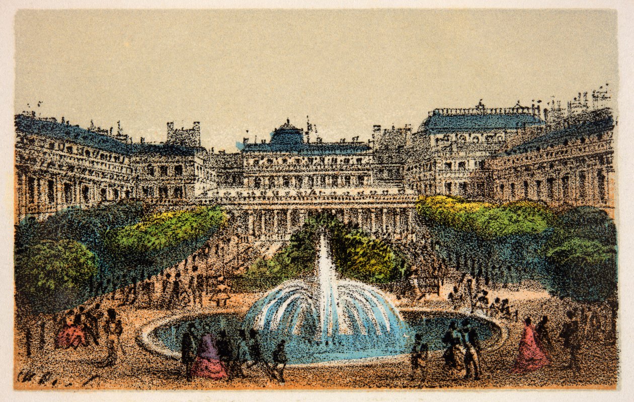 Paříž 1874: Zahrady královského paláce, soukromá sbírka od Anonymous Anonymous