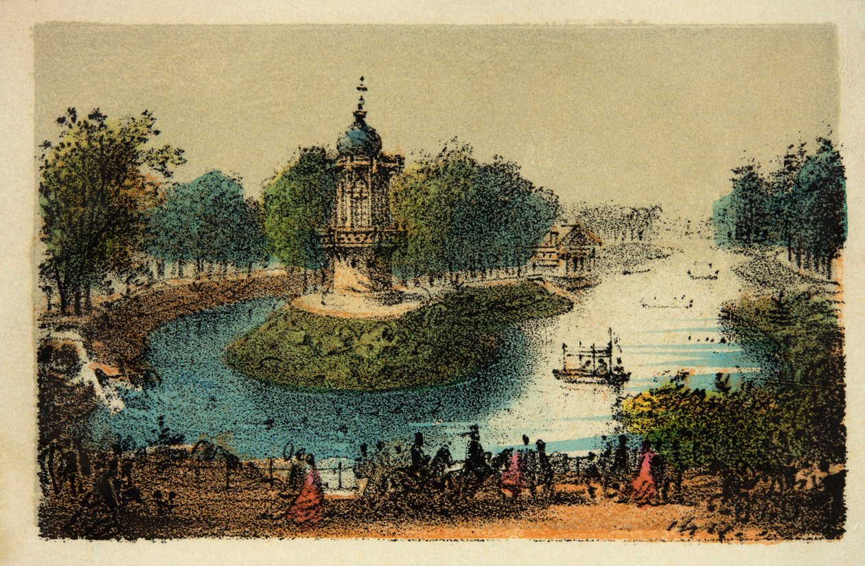Paříž 1874: Boulogneský les, soukromá sbírka od Anonymous Anonymous