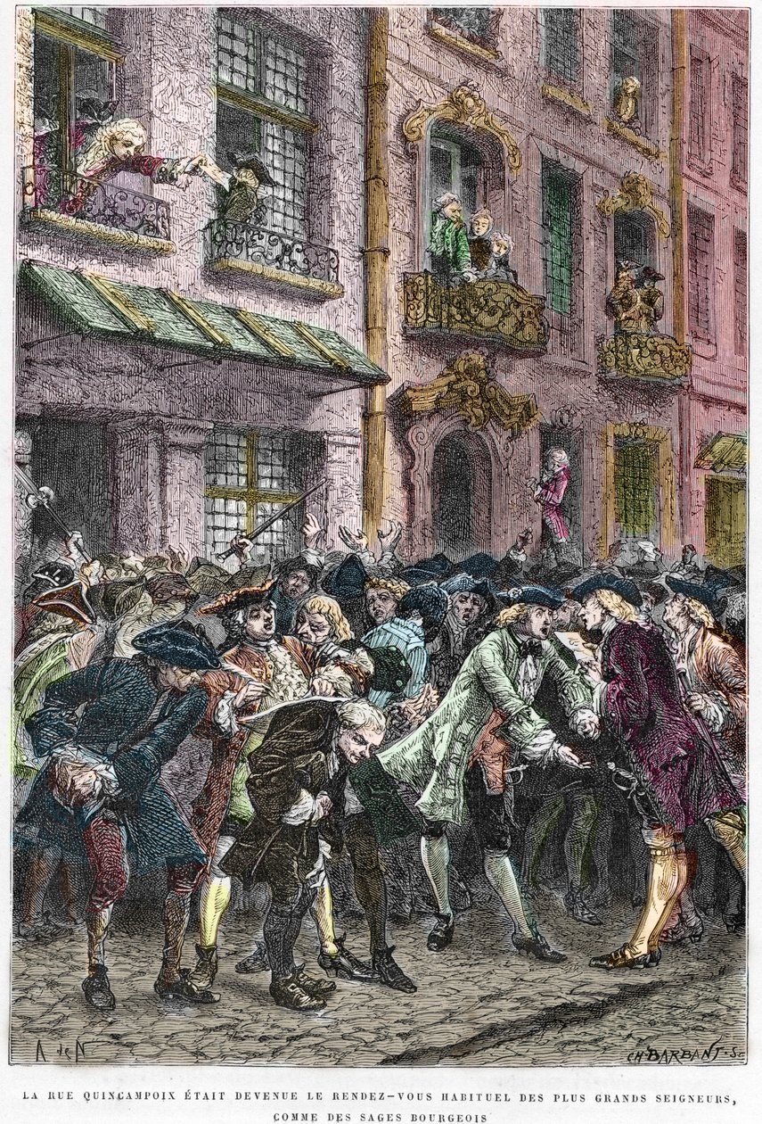 Paris IV arrondissement - La rue Quincampoix en 1720 a l