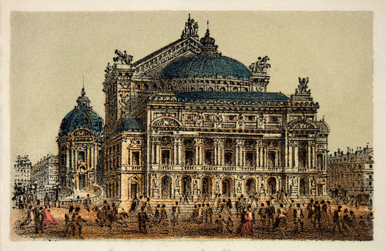 Paříž v roce 1874: Nová opera (opera garnier), Soukromá sbírka od Anonymous Anonymous