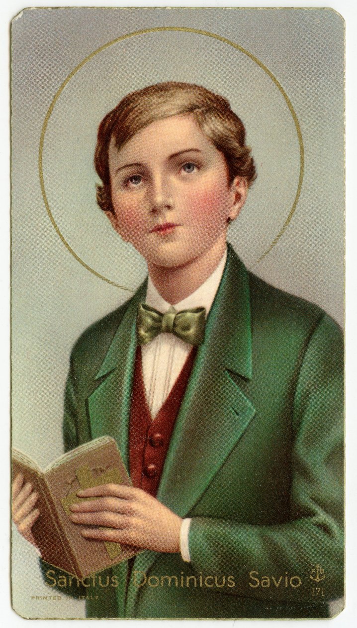 Zbožný obrázek: Dominic Savio Italský adolescent a student svatého Jana Boska (chromolitografie) od Anonymous Anonymous