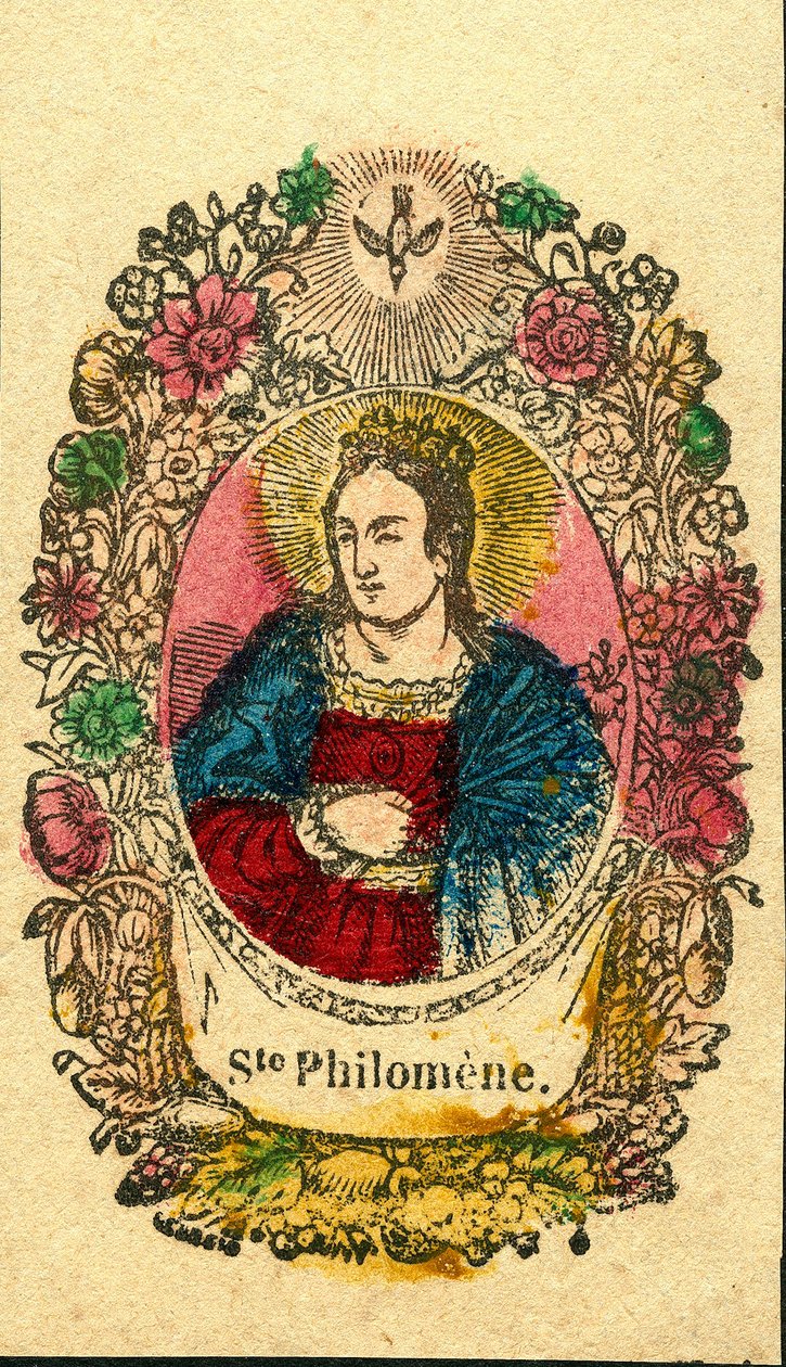 Zbožný obraz: St Philomena (Epinální tisk) od Anonymous Anonymous