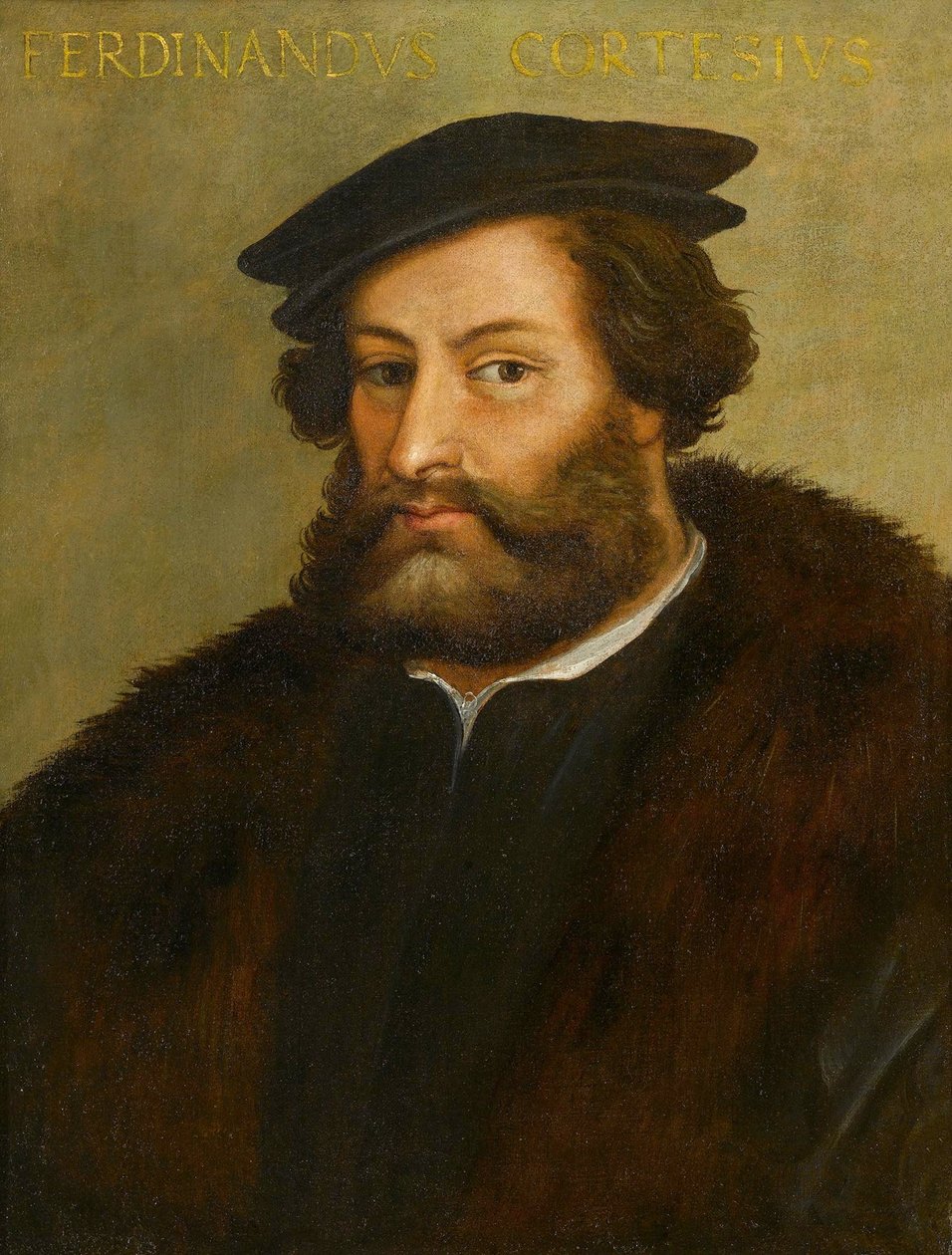 Portrét Fernanda Cortese (Hernan Cortez od Anonymous Anonymous