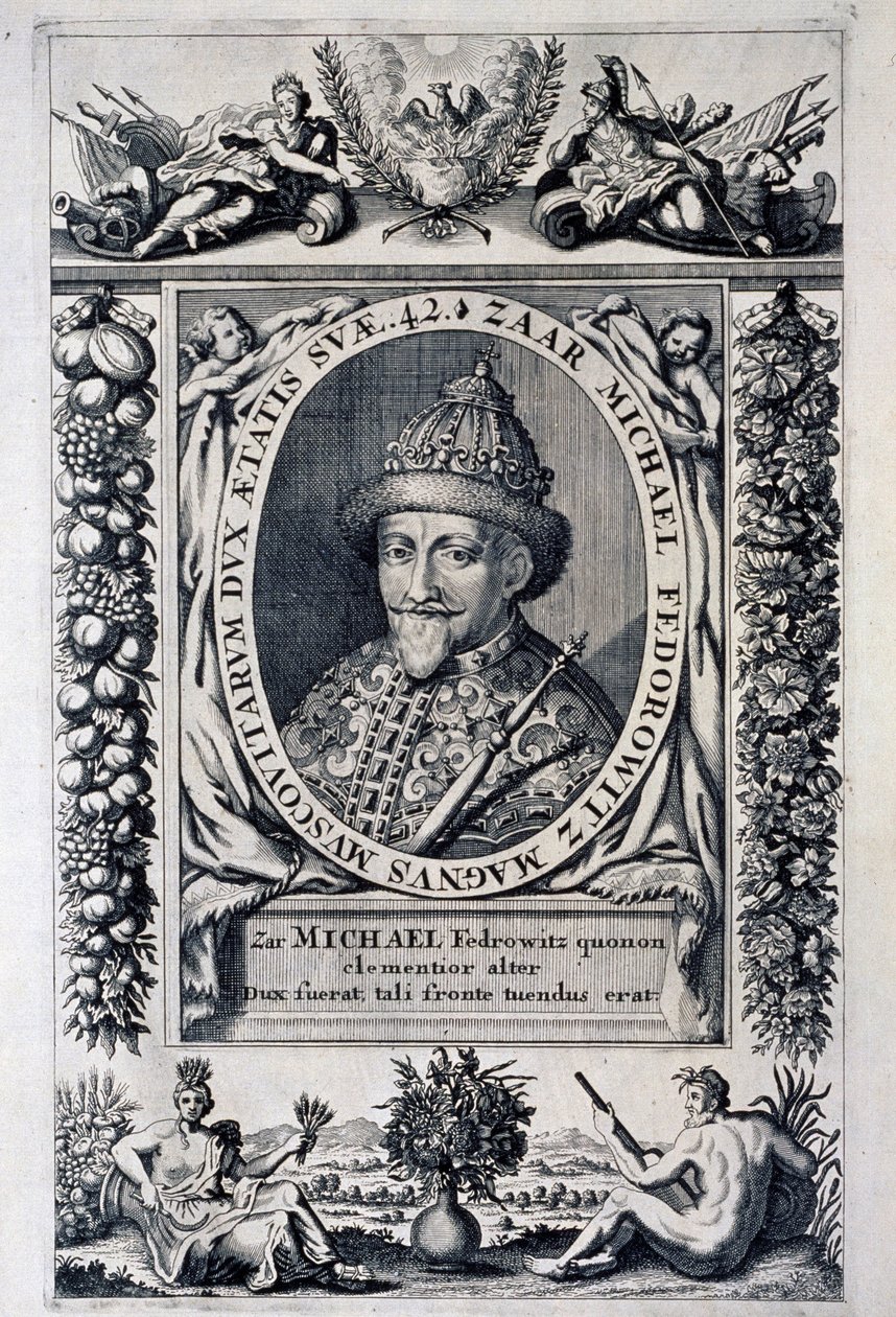 Portrét ruského cara Michela I. Feodoroviče (Michel Feodorovič Romanov od Anonymous Anonymous