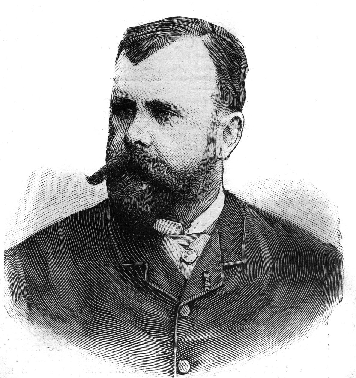 Portrét Alberta Maignana (1845-1908), francouzského malíře. Rytina „“Le Peute Parisien““ od Anonymous Anonymous