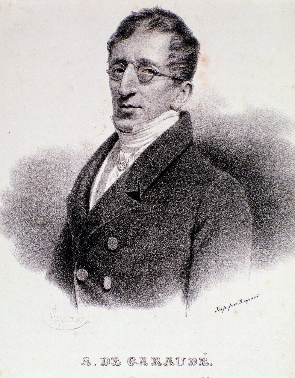 Portrét Alexise de Garaude (1779-1852), francouzského skladatele. 19. století. od Anonymous Anonymous