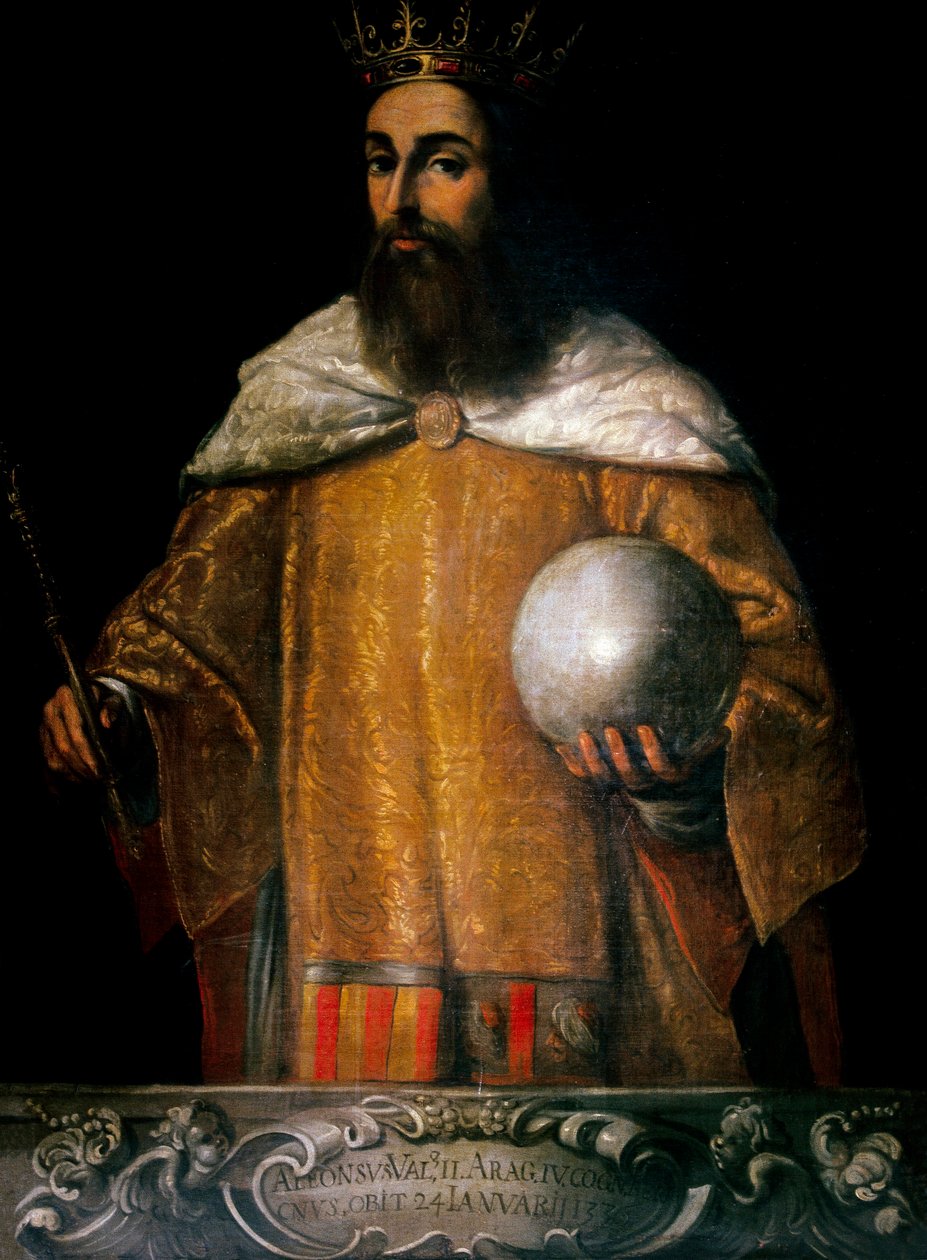 Portrét Alfonsa IV., aragonského krále zvaného Něžný (1299-1336) (malba) od Anonymous Anonymous