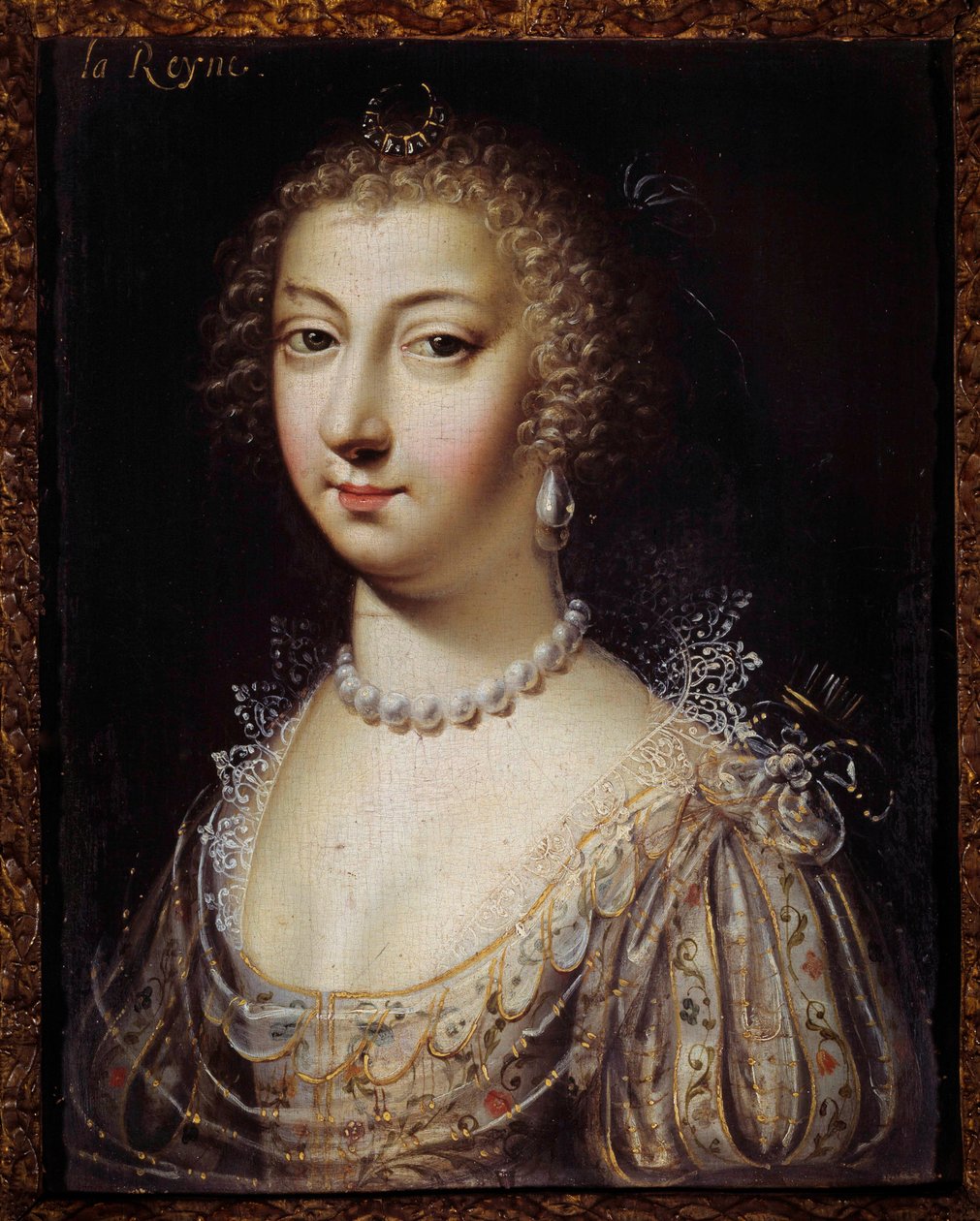 Portrét Anny Austria (1601-1666), královny Francie Anonymní obraz. Soukromá sbírka ze 17. století od Anonymous Anonymous