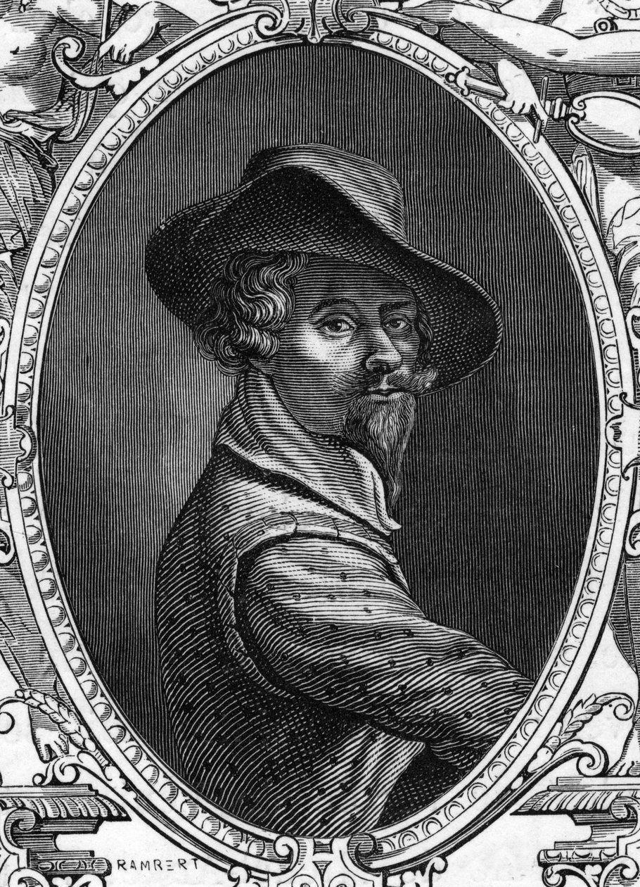 Portrét Annibale Carracci (Annibal Carrache od Anonymous Anonymous