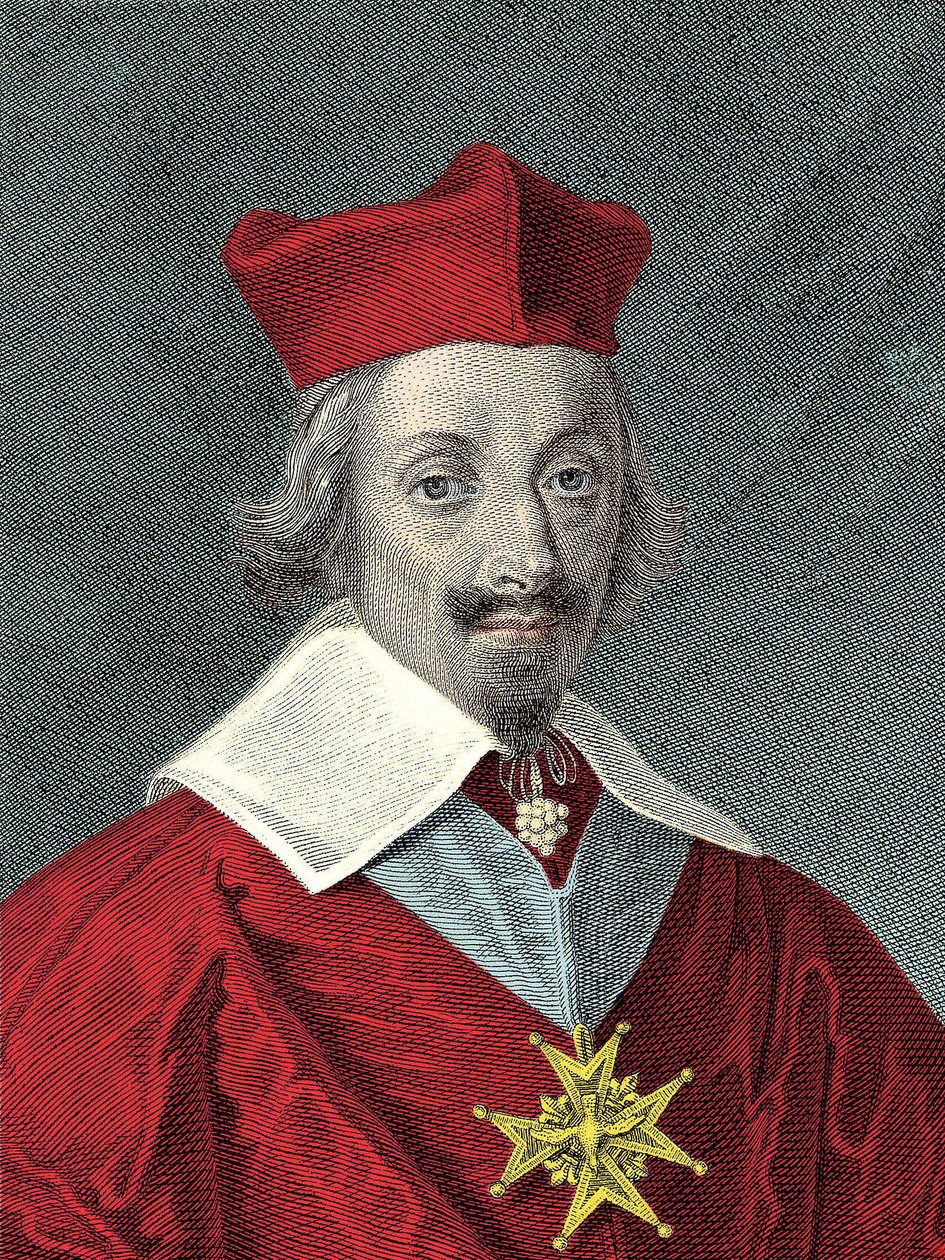 Portrét Armanda Jeana Du Plessise, kardinála De Richelieu (1585-1642) Plate a francouzského politika od Anonymous Anonymous