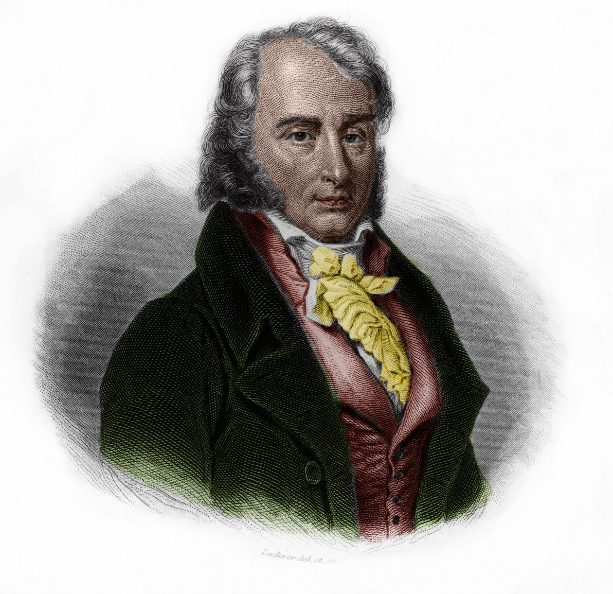 Portrét Benjamina Constanta (1767 - 1830), francouzského šlechtice, myslitele, spisovatele a politika švýcarského původu. v „“ LIBRE DES SPORERS““ od Louise de Cormenin Timona. 1842. Soukromá sbírka. od Anonymous Anonymous