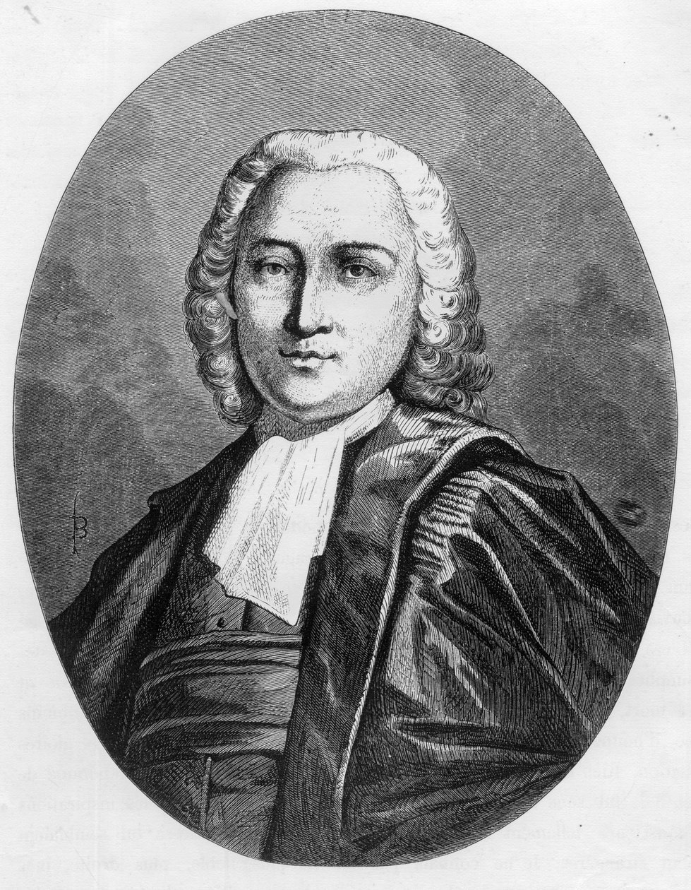 Portrét Chretiena Guillauma de Malesherbes (1721-1794), právníka krále podle úmluvy – rytina z roku 1863 v „Červené knize – Histoire De L