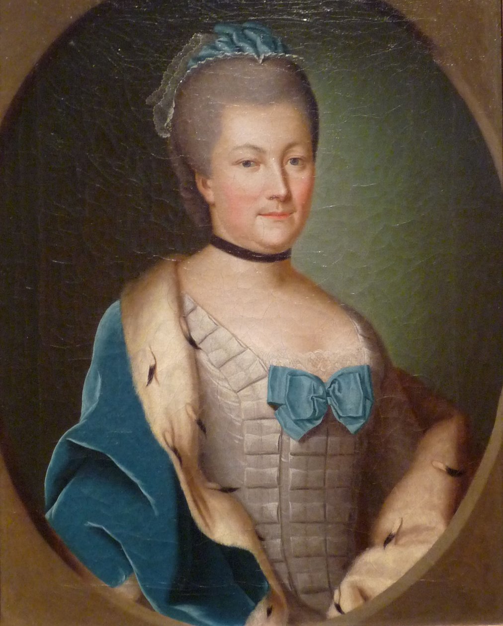 Portrét hraběnky Palatine Caroline ze Zweibrückenu, kolem roku 1750 (olej na plátně) od Anonymous Anonymous