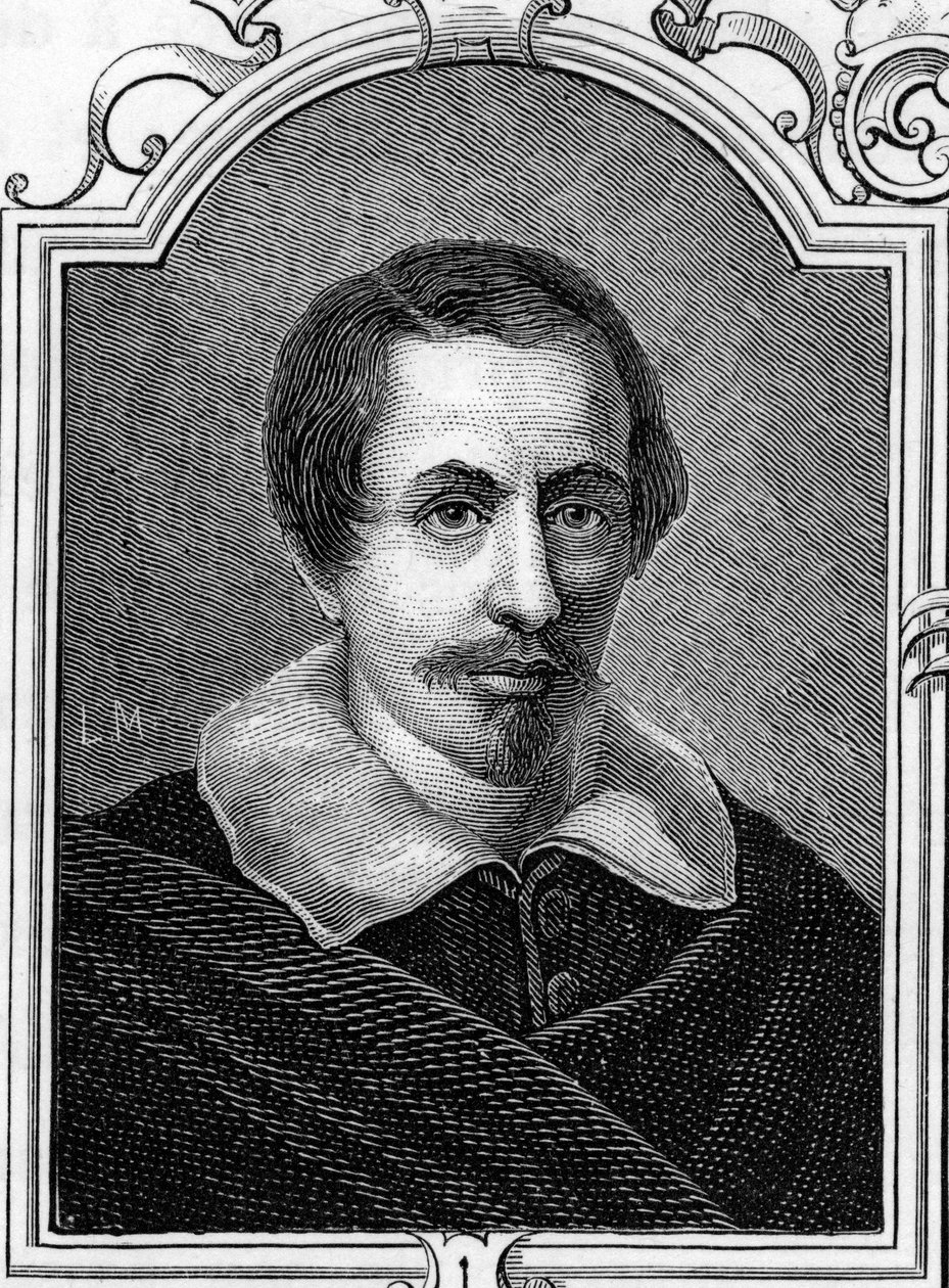 Portrét Daniele Crespi (1598-1630) italského malíře. Rytina z roku 1859 v „“galeriích Evropy – Itálie““ od Armandauda. Soukromá sbírka. od Anonymous Anonymous