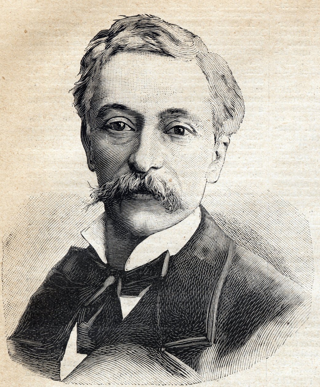 Portrét Edouarda Lockroye (1838-1913) francouzského politika. Rytina v „“Le Petit Parisien““ 1893. od Anonymous Anonymous