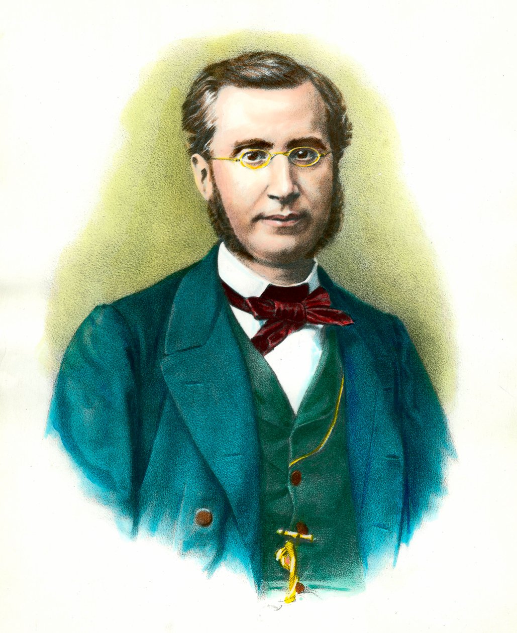 Portrét Emila Olliviera (1825-1913), francouzského politika. Rytina 19. století. Soukromá sbírka od Anonymous Anonymous
