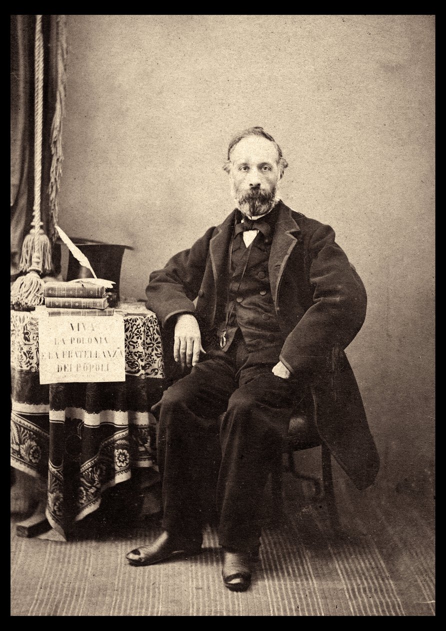 Portrét Francesca Crispiho (1818-1901) italského státníka v roce 1863. ©Lee/leemage od Anonymous Anonymous