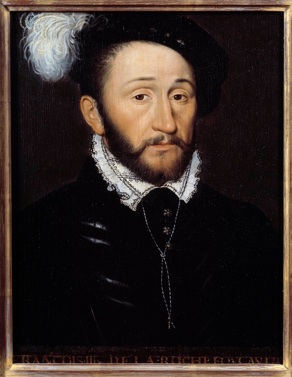Portrét Francoise III. de la Rochefoucaulda, guvernéra Champagne († 1572) Anonymní obraz. 16. století. Slunce 0,33x0,23 m od Anonymous Anonymous