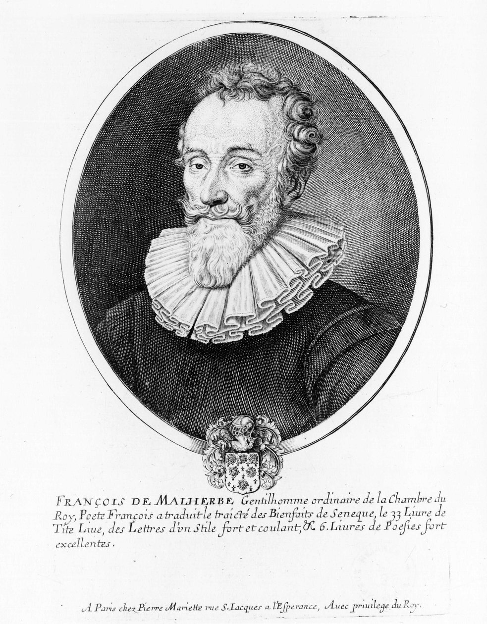 Portrét Francoise de Malherbe (1555-1628), francouzského básníka od Anonymous Anonymous