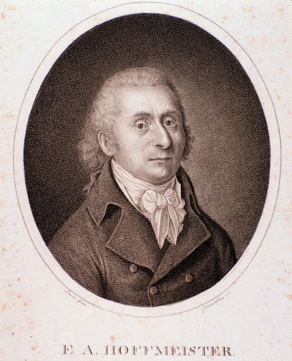 Portrét Franze Antona Hoffmeistera (rytina) od Anonymous Anonymous