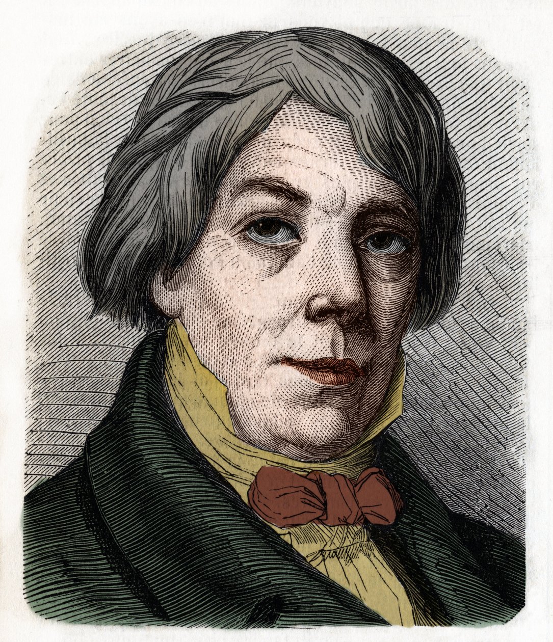 Portrét Franze Xavera Petera Joseph Schnyder von Wartensee Švýcarský skladatel a pedagog (1786-1868). Rytina z roku 1855. od Anonymous Anonymous