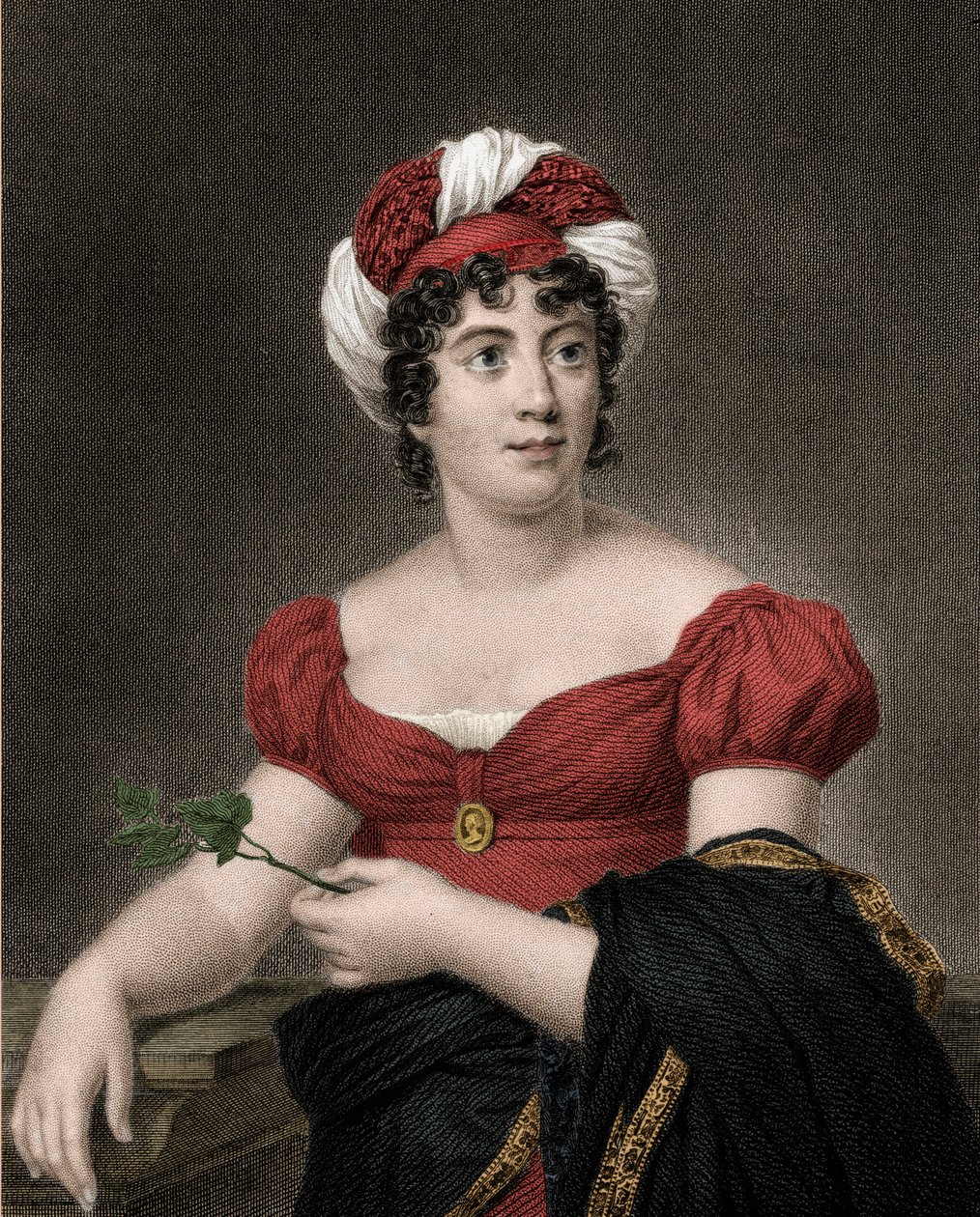 Portrét Germaine Necker, baronky ze Stael Holstein zvané Madame de Stael (1766-1817) od Anonymous Anonymous