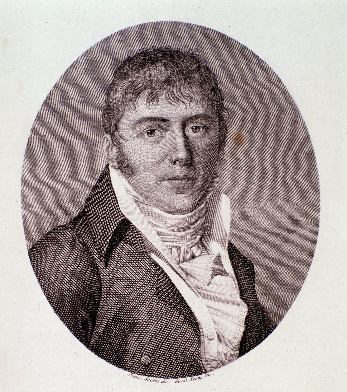Portrét Giovanni Simone Mayr (Johann Simon) (litografie) od Anonymous Anonymous