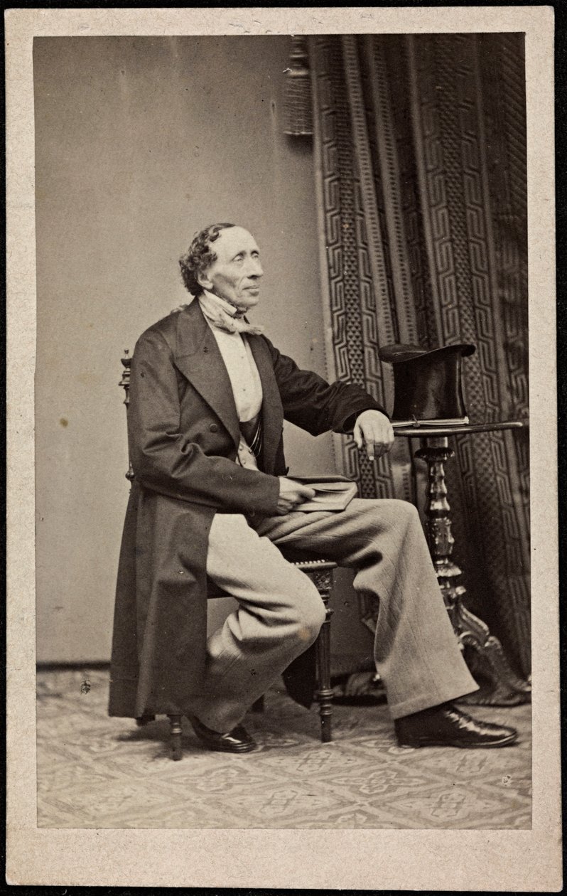 Portrét Hanse Christiana Andersena (1805-1875), Anonym. Fotografie, cca 1865. Soukromá sbírka od Anonymous Anonymous