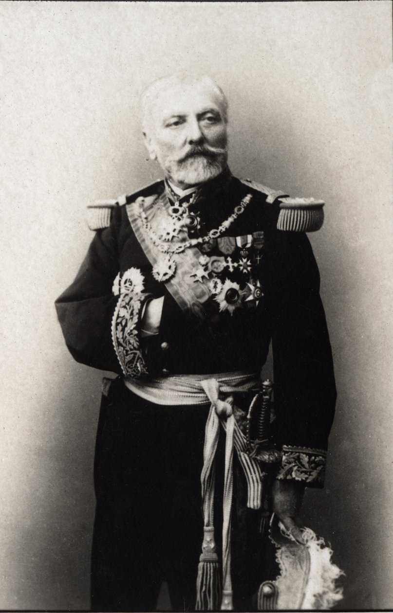 Portrét Hyacinthe Laurent Theophile Aube (admirál Aube) (1826-1890), francouzský admirál. kolekce FPL. od Anonymous Anonymous