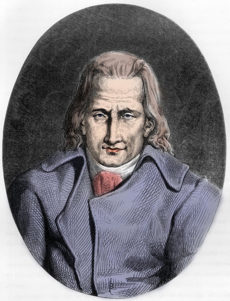 Portrét Jacquese Cazotte, francouzský autor - Portrét Jacquese Cazotte (1719-1792) - Rytina z roku 1863 v „“ Le Livre Rouge – Histoire De L