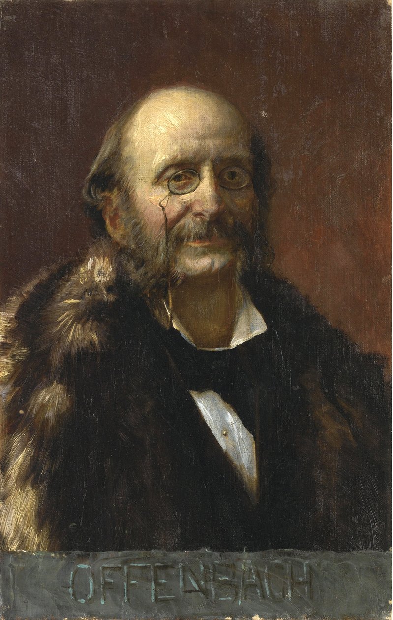 Portrét Jacquese Offenbacha (1819-1880) - Anonymní - Olej na plátně - Soukromá sbírka od Anonymous Anonymous