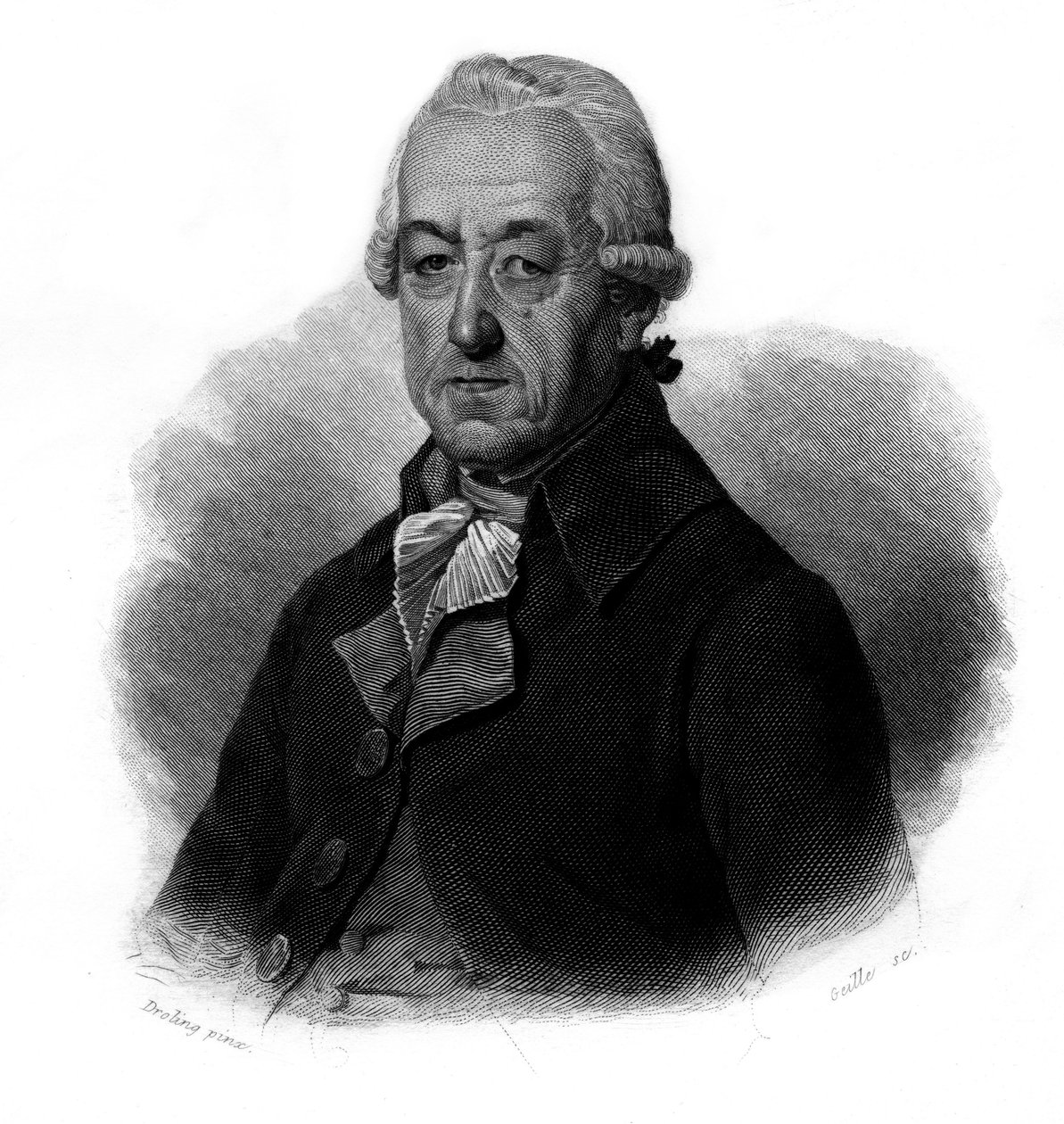 Portrét Jean-Georges Reber (Jean Georges) (1731-1816) francouzský průmyslník In „“ Portréty a historie užitečných mužů: mužů a žen všech zemí a všech podmínek, kteří získali práva na uznání mužů“ publikované a pro od Anonymous Anonymous
